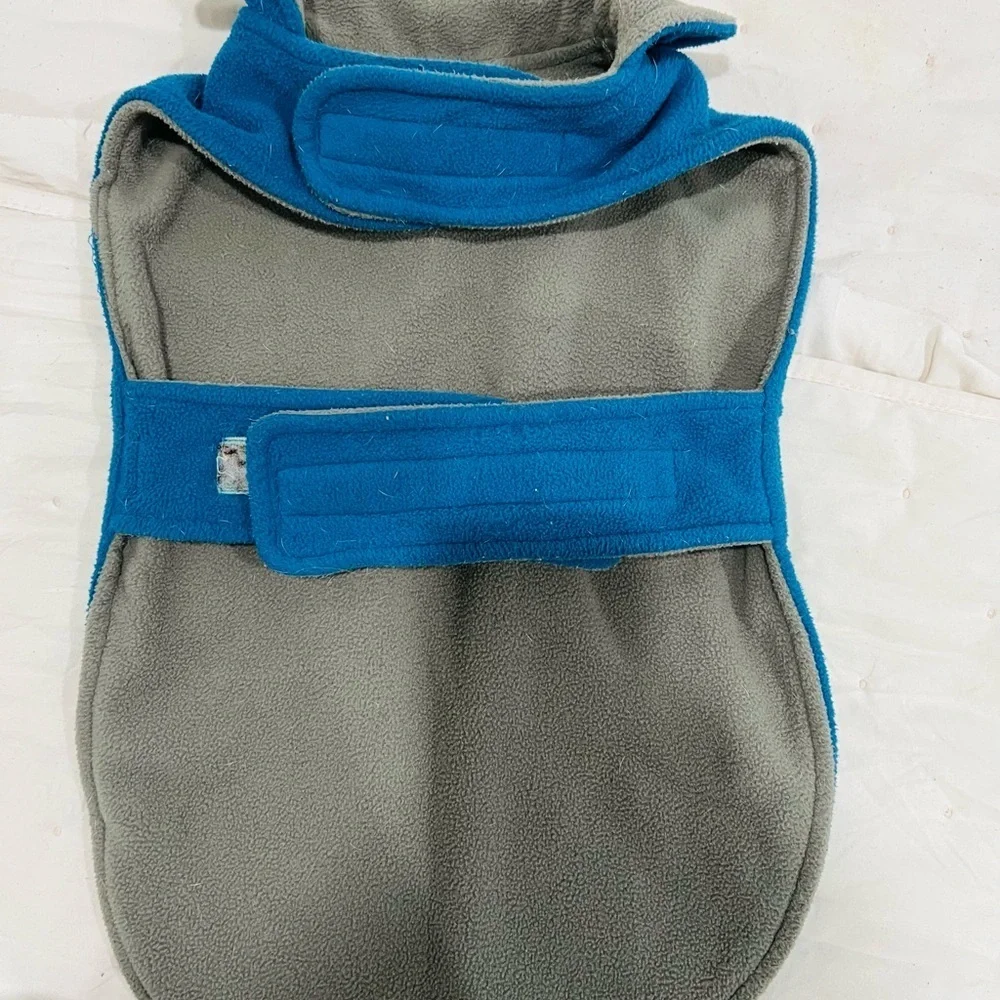🌻🌸🍃🌟🐕Warm blue fleece dog jacket - XL 🐶 🦮🦮
